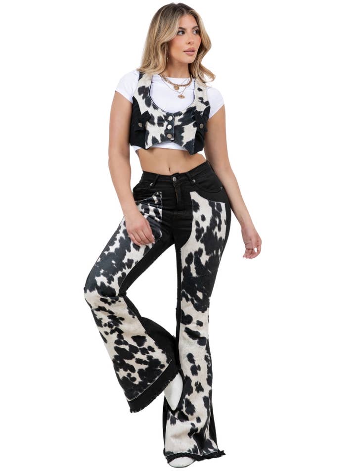 GJG Denim - Venta al por mayor Vaqueros - Mujer - Vaqueros negros Rodeo Bell Bottom