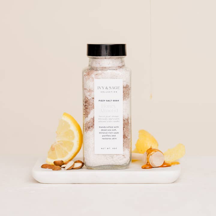 Salzbad – Honig & Mandel, Valentinstagsgeschenk für den Großhandel von Ivy & Sage Collection