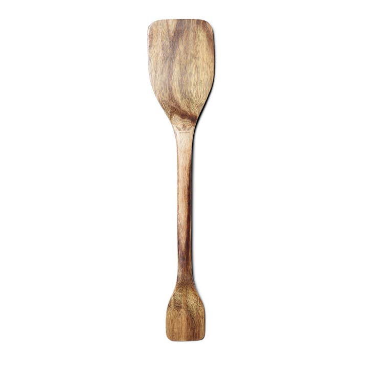 Spatula with tasting part - Acacia utensil for wholesale by Dutchdeluxes International