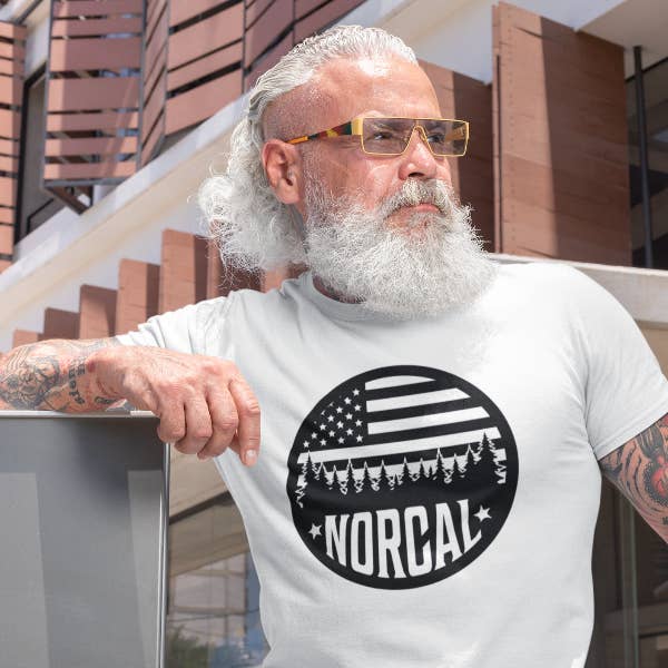 American NorCal T-Shirt for wholesale by Hella Shirt Co.