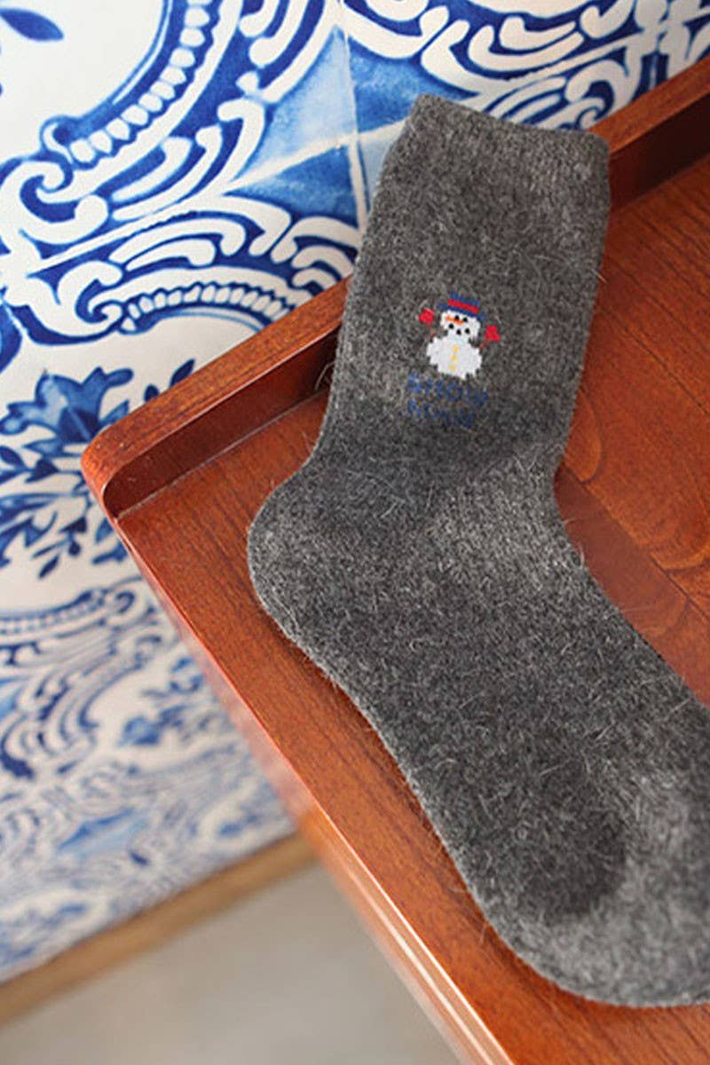  MERRY Women's Christmas Wool Blend Crew Socks for wholesale on Faire9