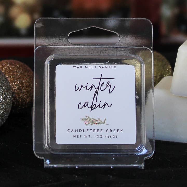 Winter Cabin 1oz Wax Melt for wholesale by Candletree Creek