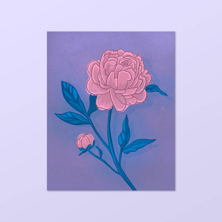 Peony Art Print for wholesale by Bolts and Stars