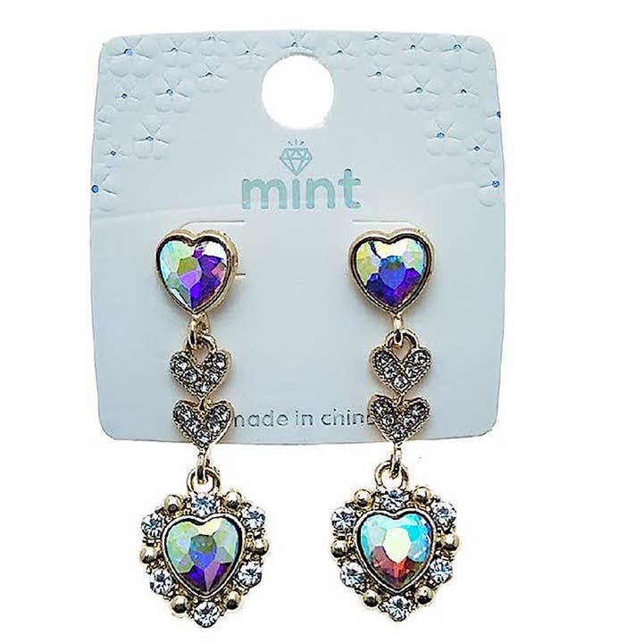 Heart Droplet Statement Earring for wholesale by Atlas Fashion