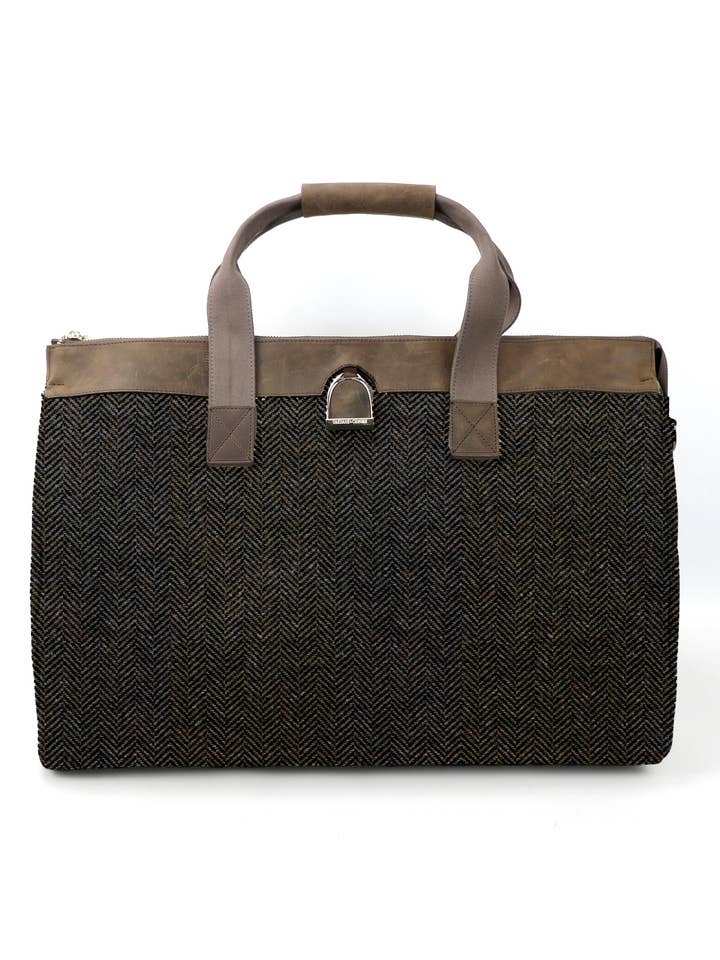 Saco de Fim de Semana em Tweed por atacado de Oakbark & Chrome