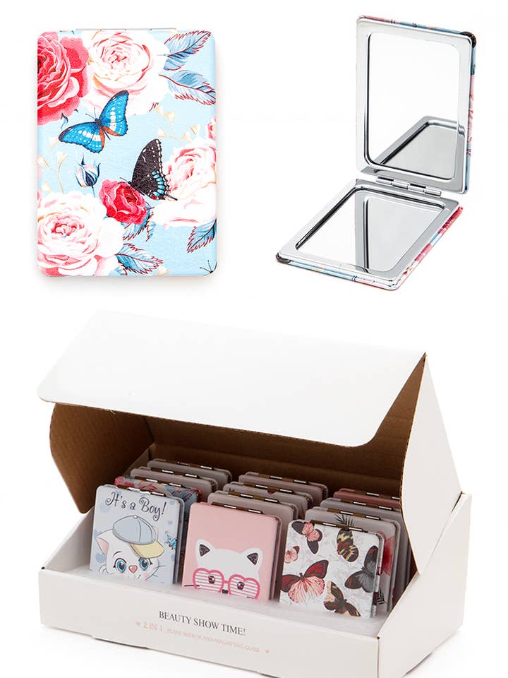 Rectangular Compact Mirror Set for wholesale by Artini Accessories