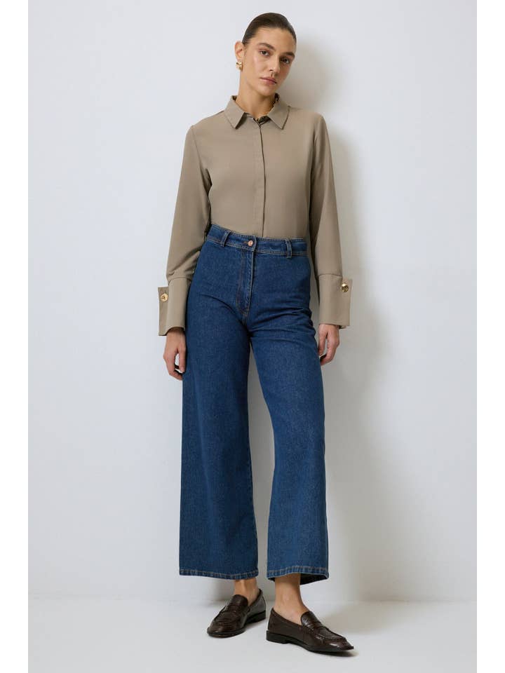 Mink WIDE CUFF SHIRT BODY for wholesale on Faire1