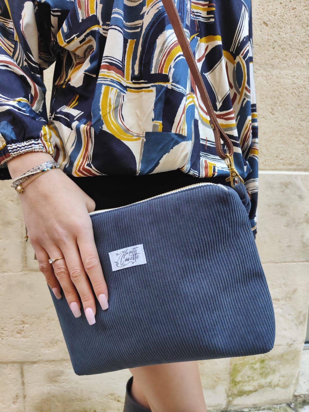 BARBE MELISSA EI - La petite canette - Vendita all'ingrosso Tracolla - Donna - Borsa a tracolla in velluto a coste4