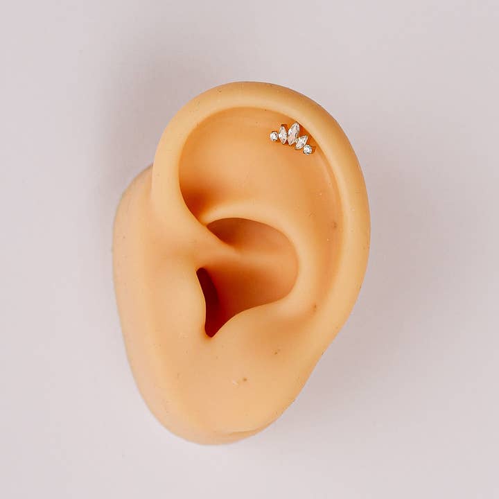 Rose and Clay - Wholesale Stud/post earrings - Tiara Flat Back Stud9