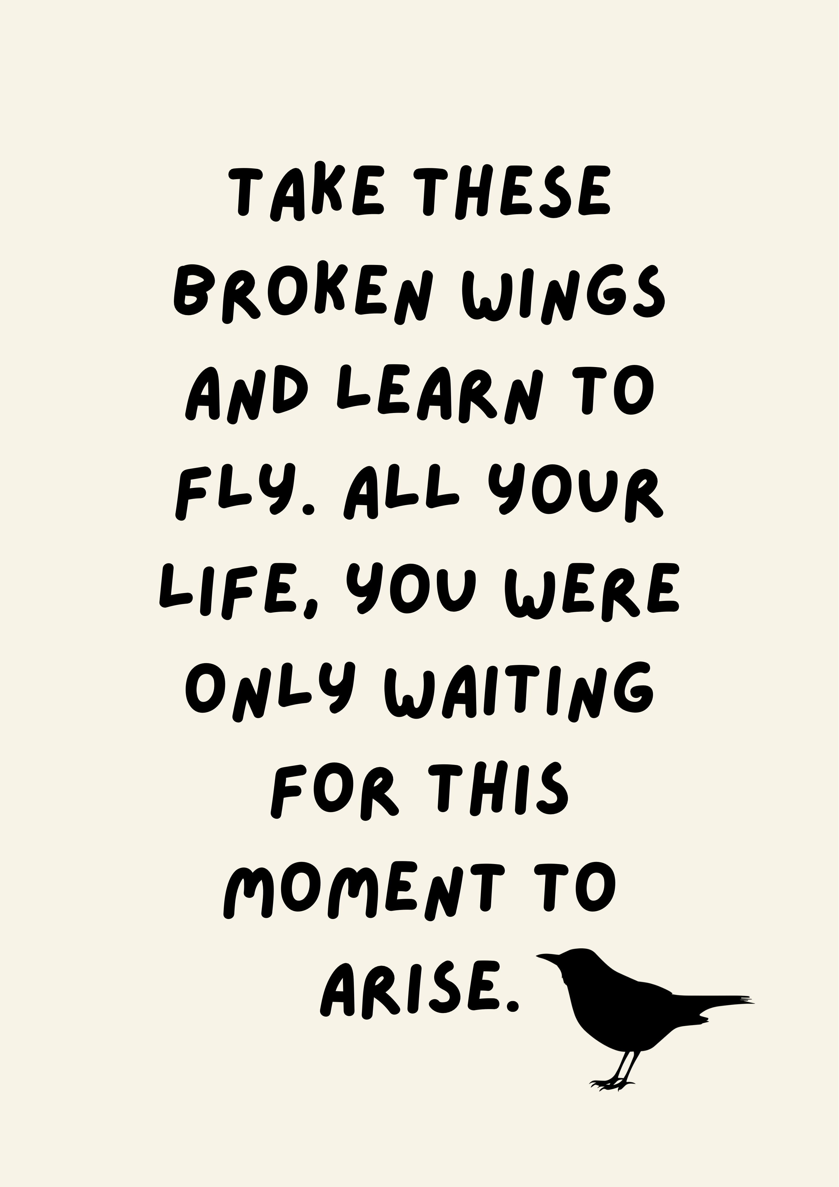 Blue Iris Designs Co - Vendita all'ingrosso Stampa artistica - Stampa ispirata a Blackbird The Beatles1