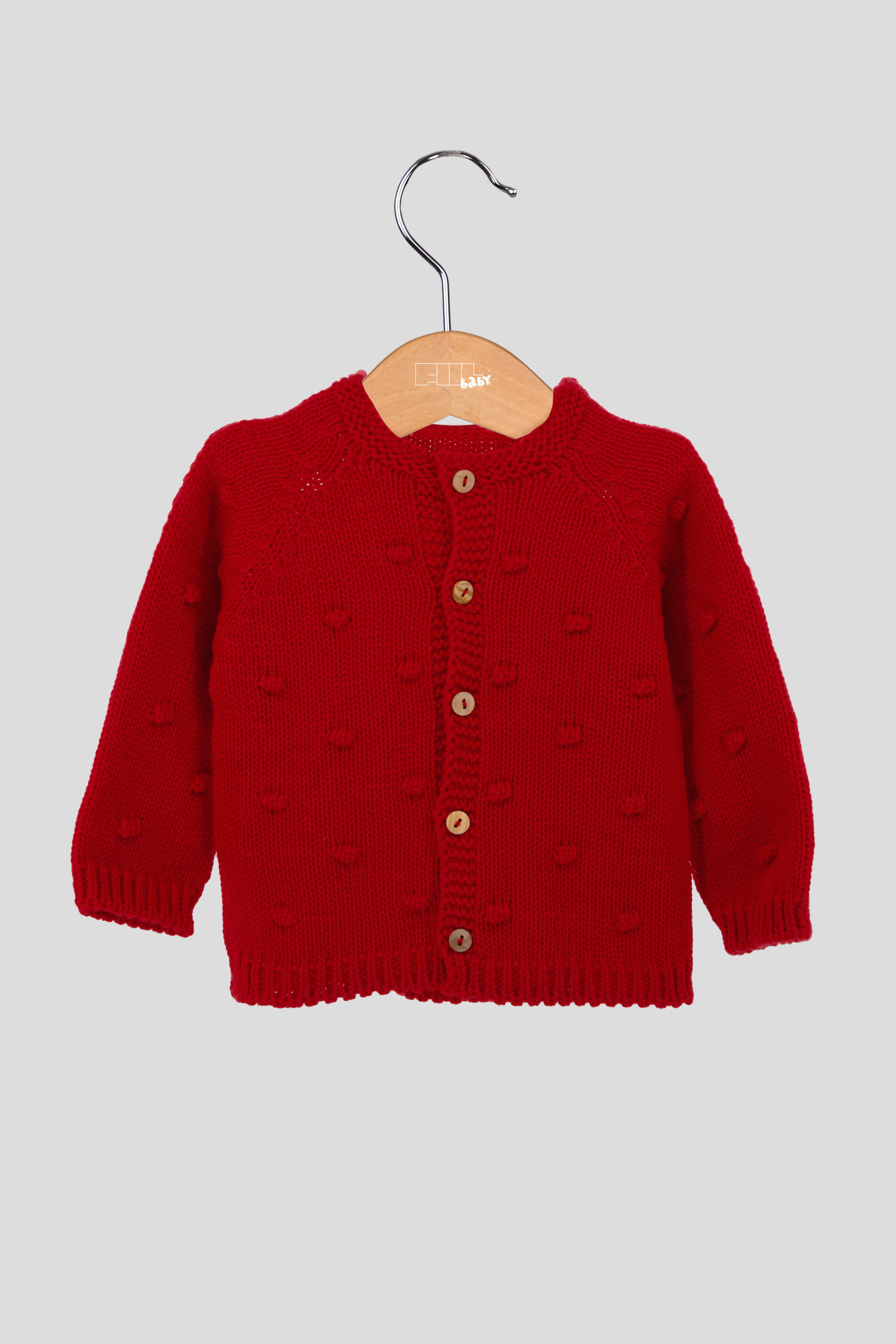 Amorim Gerações, LDA - Wholesale Jacket - Baby - Knit Jacket with Pom Poms 808P0