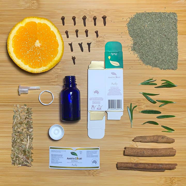 Amrita Court Essential Oils and Aromatic Homeware - Wholesale Pendant/Charm Necklace - Gift Box - Aroma Necklace Butterfly + Purify Essential Oil