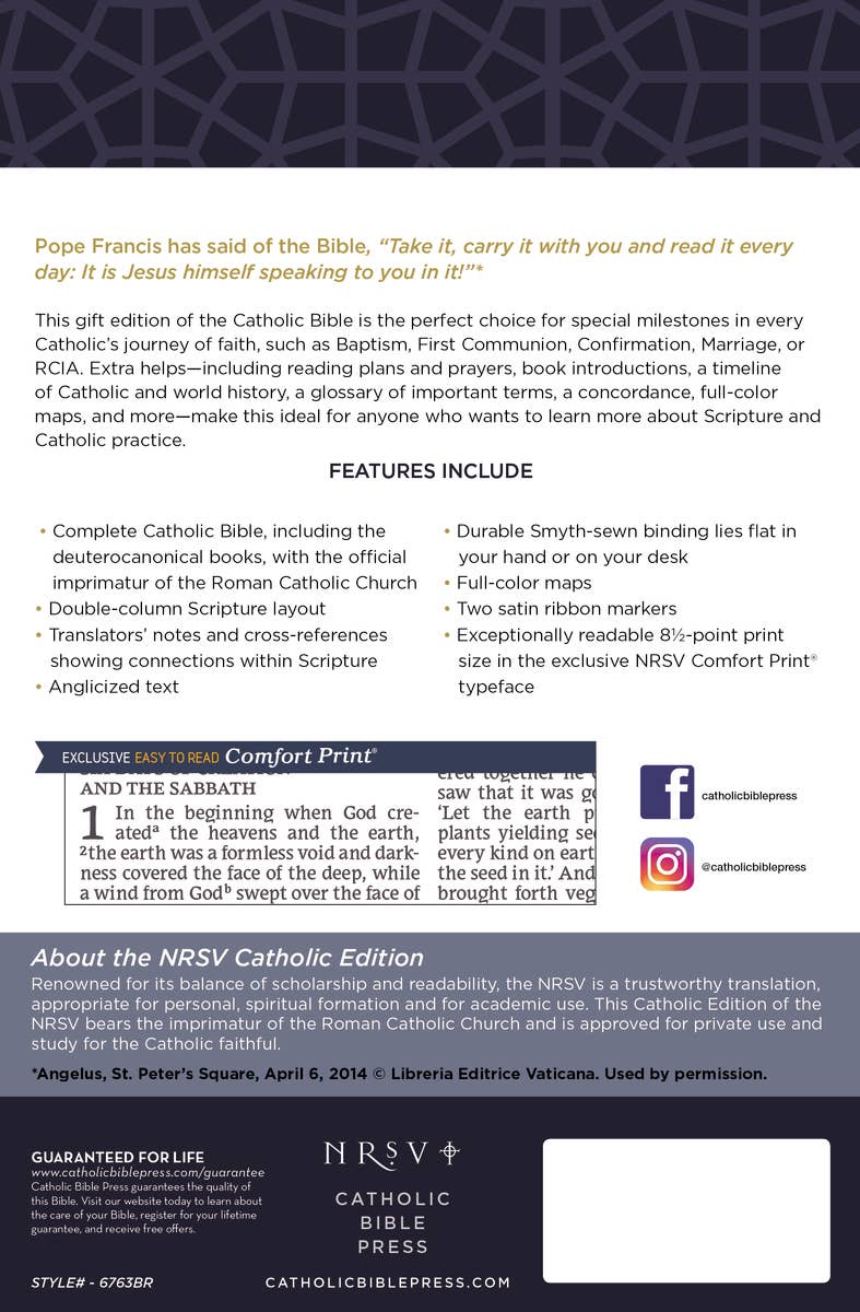 HarperCollins Christian Publishing - Wholesale Religion - Nrsv, Catholic Bible, Gift Edition4