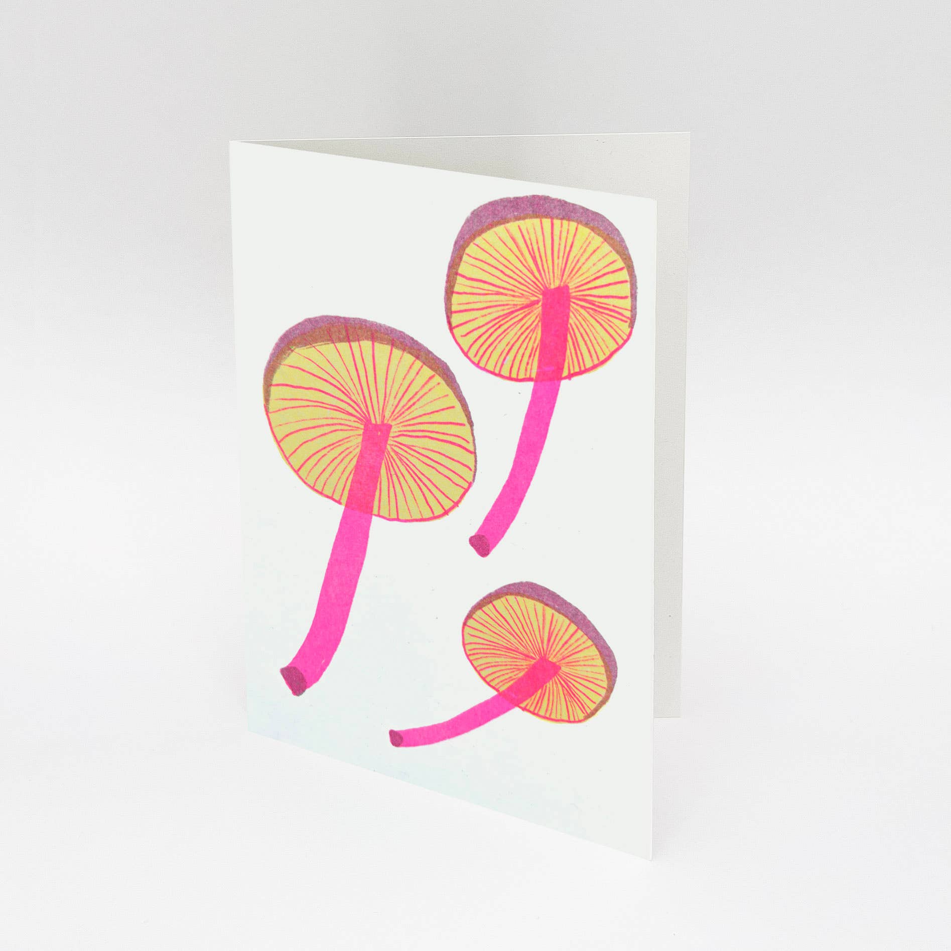Hot Pink Press – wholesale Everyday greeting card – Mushrooms Card | Risograph Printed | Gardening & Food2