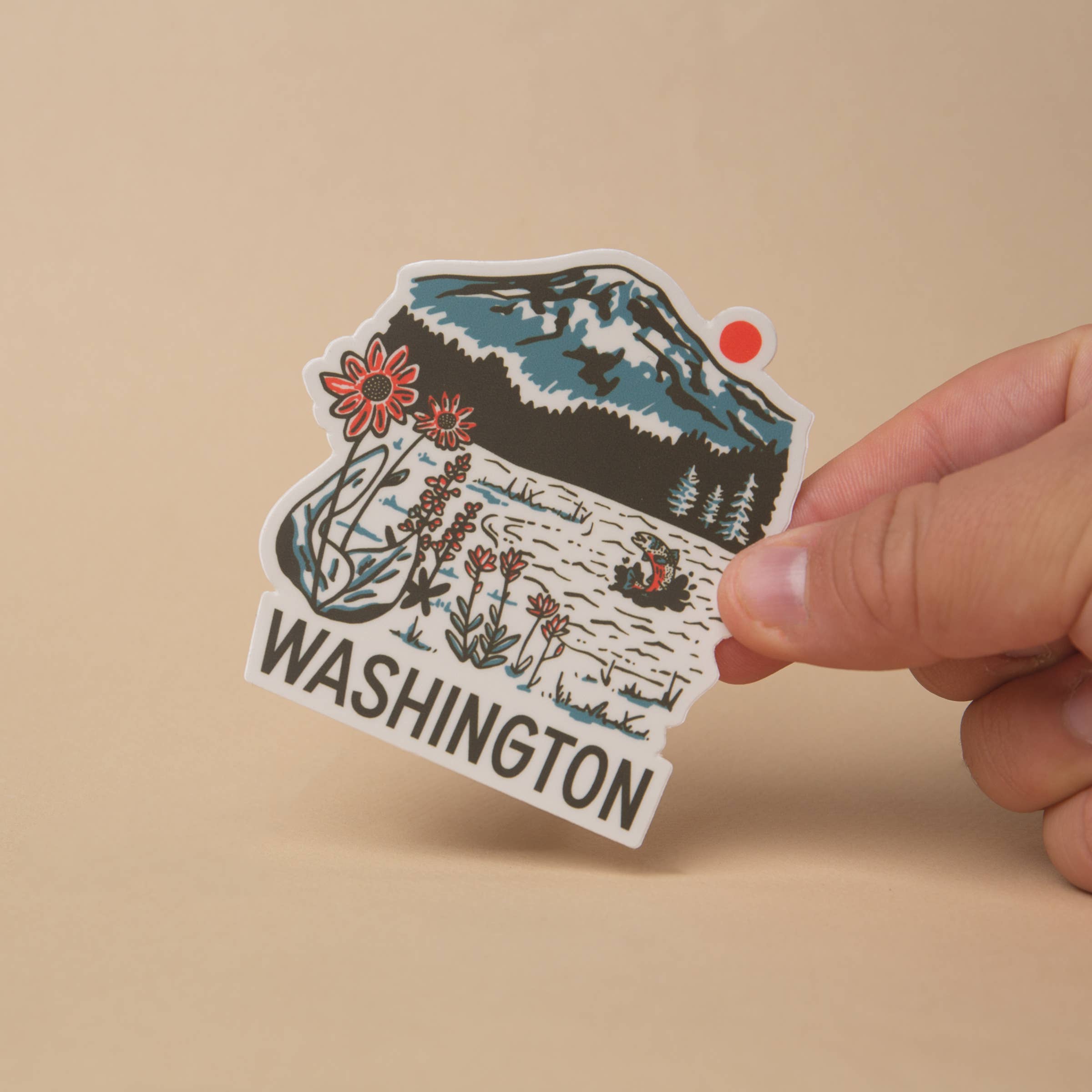 Tender Loving Empire - Wholesale Sticker - WA Mountain Lake Sticker1