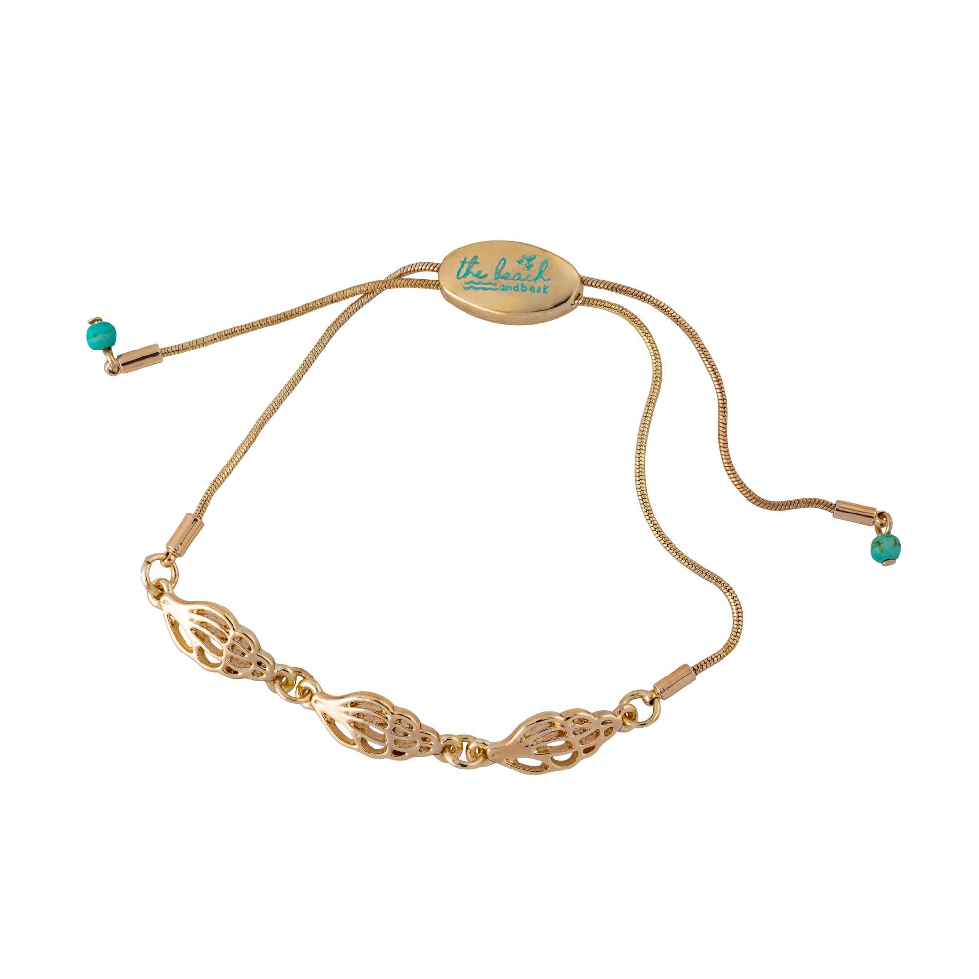 The Beach and Back - Wholesale Beaded Bracelet - marco island triple shell slider bracelet1