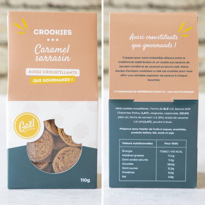 Cookiement – Großhandel Cookie – KEKSE | Minis Cookies | „CROOKIES“ - Buchweizen-Karamell1