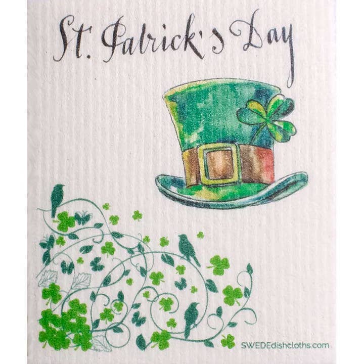 Swedish Dishcloth St Patrick's Day for wholesale by SWEDEdishcloths