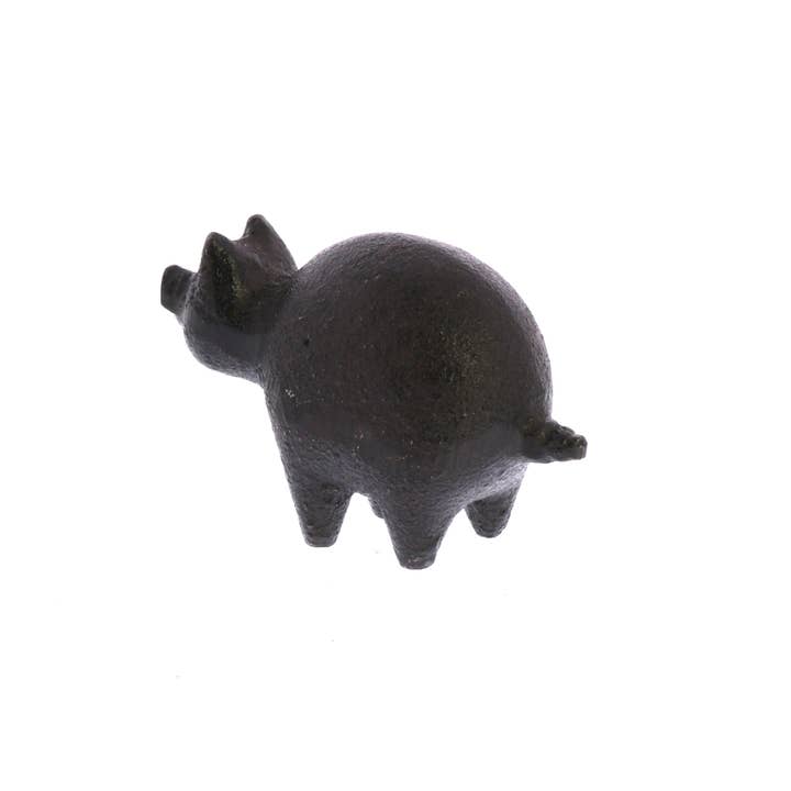 HomArt - Wholesale Decorative Figurine - Botero Critter Pig, Cast Iron - Brown2