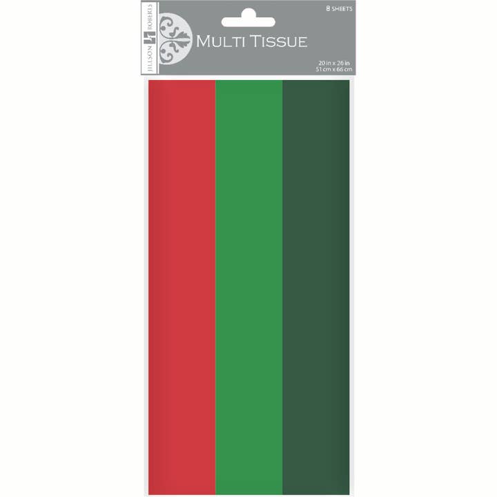 Classic Christmas - Tissue - Multi for wholesale by Jillson & Roberts