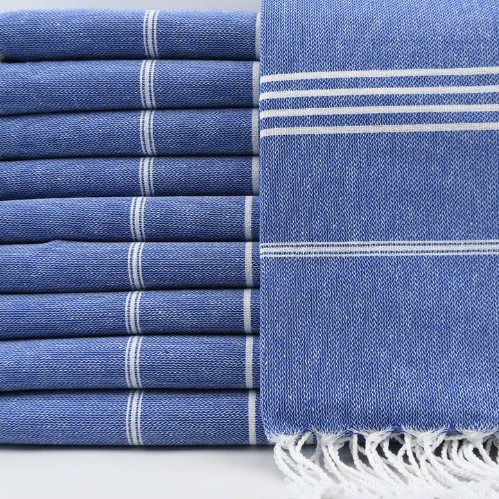 MONACO BLUE TURKISH TOWEL for wholesale by Basic Layers