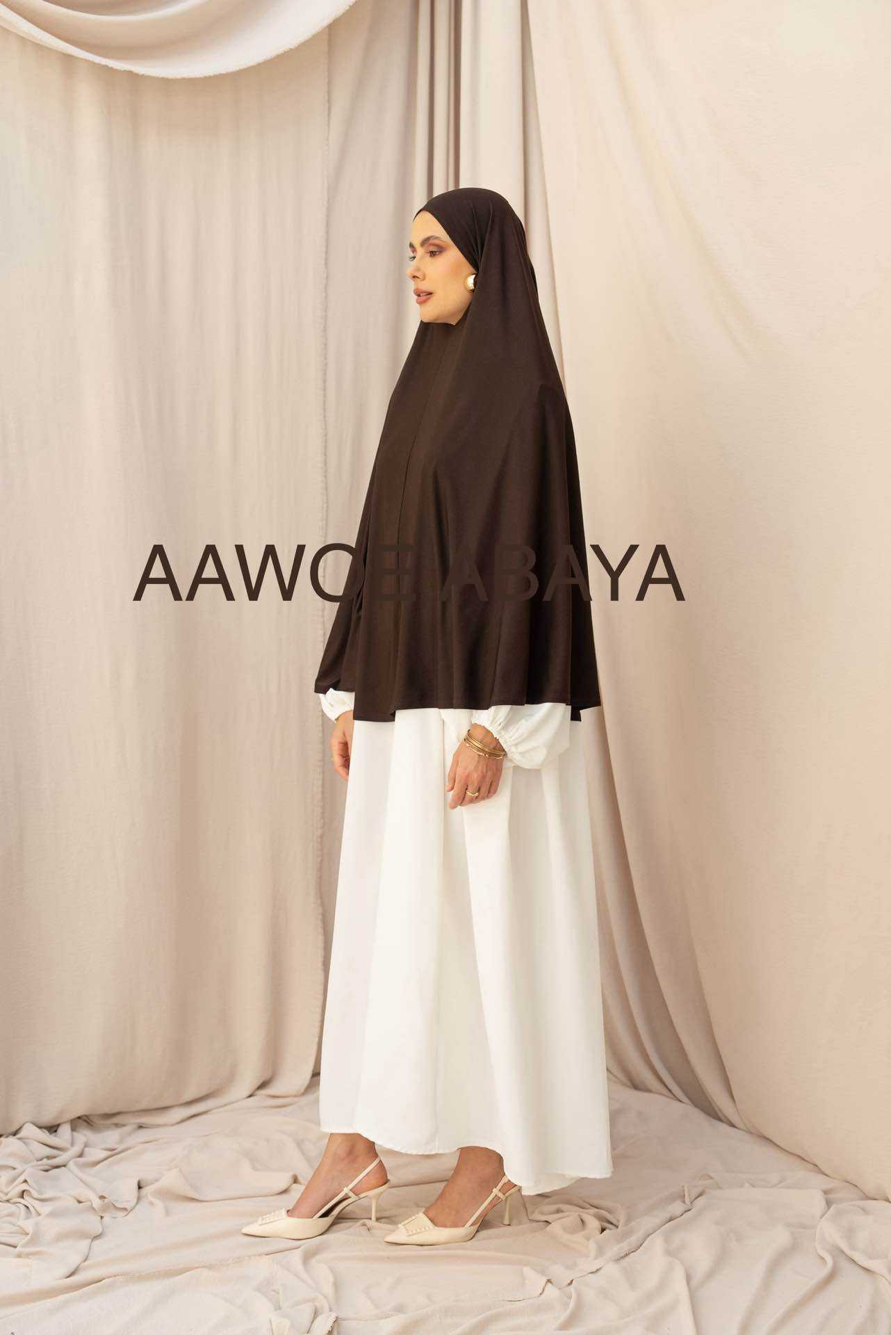 Aawoe Abaya - Wholesale Hijab - Dames - Elegante khimar met lange mouwen - 2418-KH15