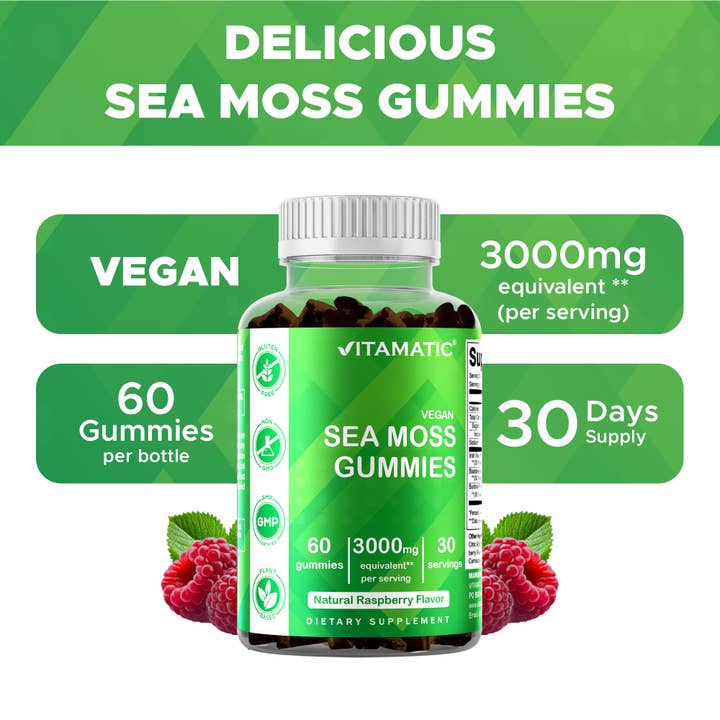 Vitamatic - Wholesale Oral Supplement/Vitamin - Vitamatic Irish Sea Moss Gummies 3000 mg5