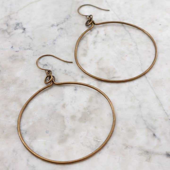 Eternity - Orecchini a cerchio, grandi, 1 paio per la vendita all'ingrosso da parte di Vintaj