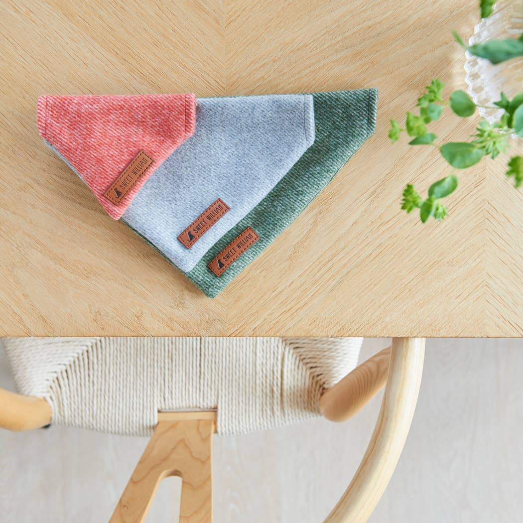 Sweet William Designs - Wholesale Pet Bandana - Dog - Bandana - Grey Tweed3