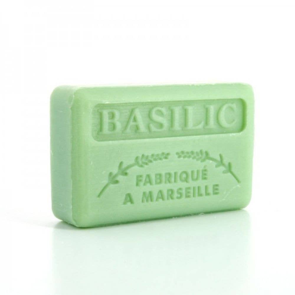 Au Savon de Marseille - Vente Pains de savon - Basilic - Savon français avec beurre de karité bio 125g