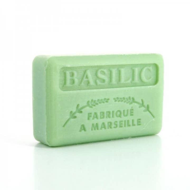 Au Savon de Marseille - Wholesale Bar Soap - Basil - French soap with organic shea butter 125g