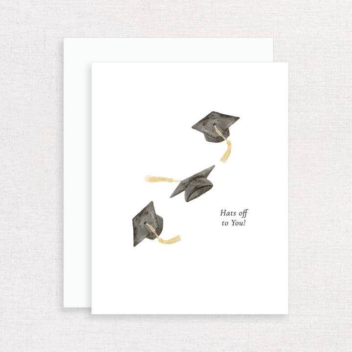 Hats Off to You – Graduation Greeting Card for wholesale by Korynne and Company