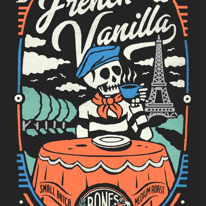 Bones Coffee Company - Wholesale Coffee Beans - French Vanilla Coffee | 5lb Bulk | Whole Bean & Ground