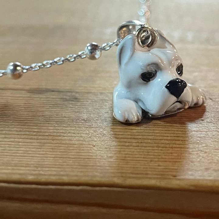 Gabbo Design - Wholesale Pendant/Charm Necklace - Charms + Dogo Argentino Personalized Silver Necklace6