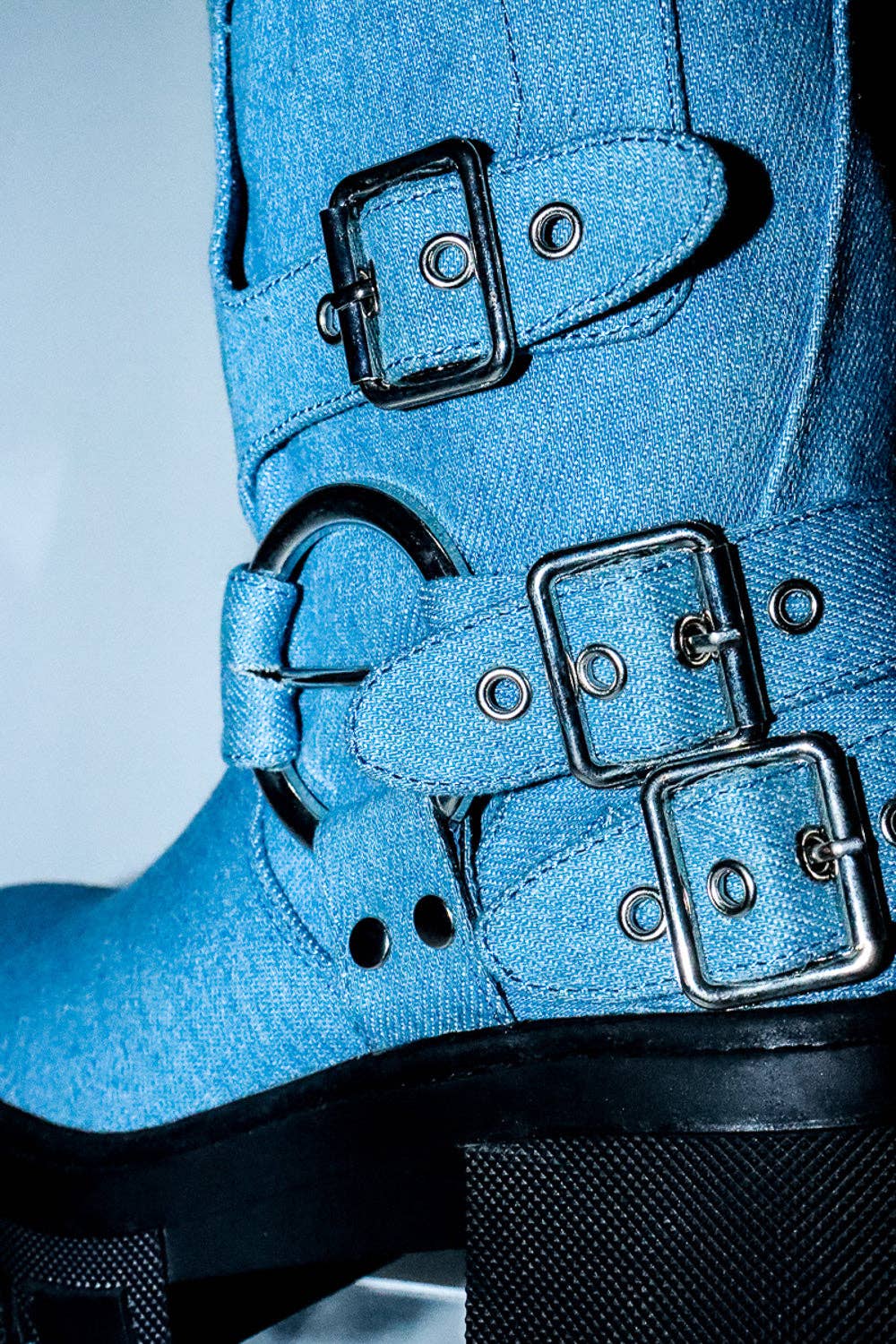 Lemonade Shoes - Wholesale Boots - Women's - BUCKLE UP NOW - Biker Boot w/ Side Buckles and a Chunky Sole24