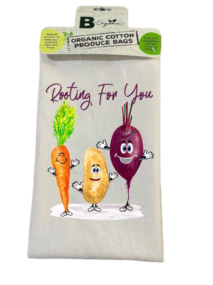 B- Organic - Rooting For You - Small - 9 1/2" x 10" for wholesale by B-Organic