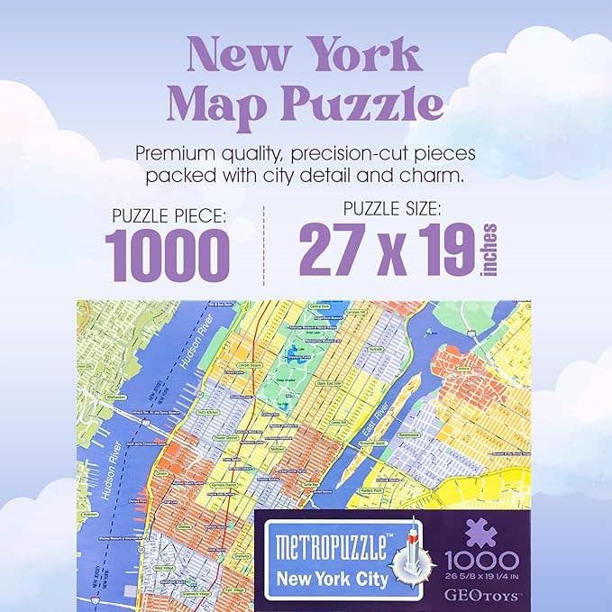 Geotoys - Wholesale Puzzle - Kids - 1000 Piece Metropuzzle - New York City2