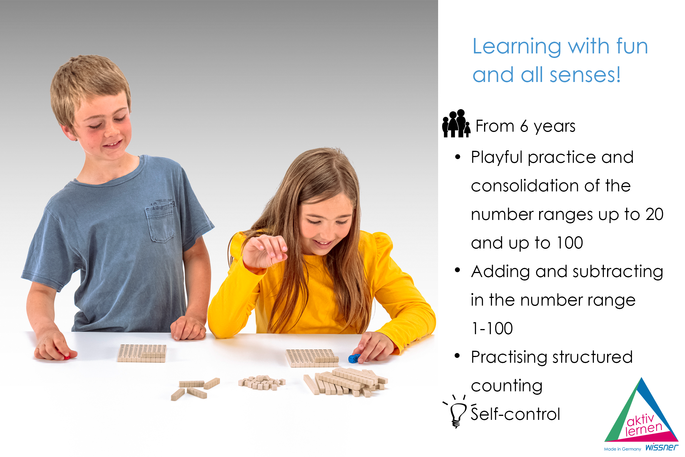 Wissner® aktiv lernen - Wholesale Brain Game - Kids - Math Game - Hundred Room | Addition & Subtraction Calculate3