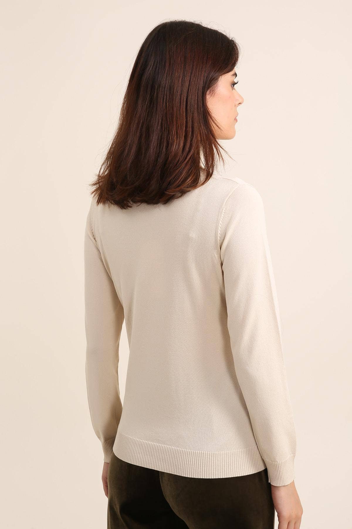 CHOKLATE PARIS – Pulôver - Mulher por atacado – Suéter gola alta em malha de Tencel e lurex - 88093