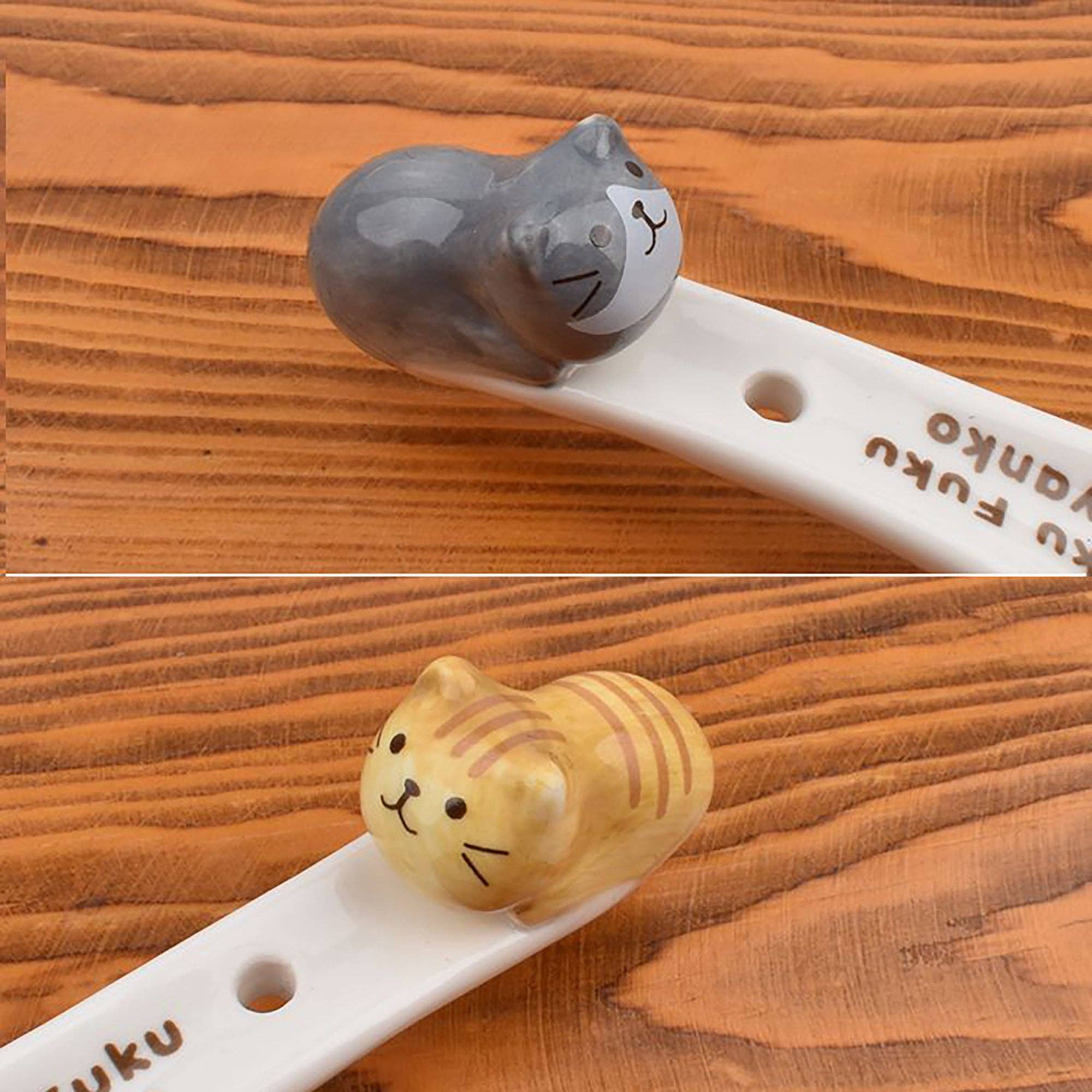 MinoCraft - Wholesale Table Spoon (Cutlery) - Porcelain Spoon with Cute Kitten Pattern10