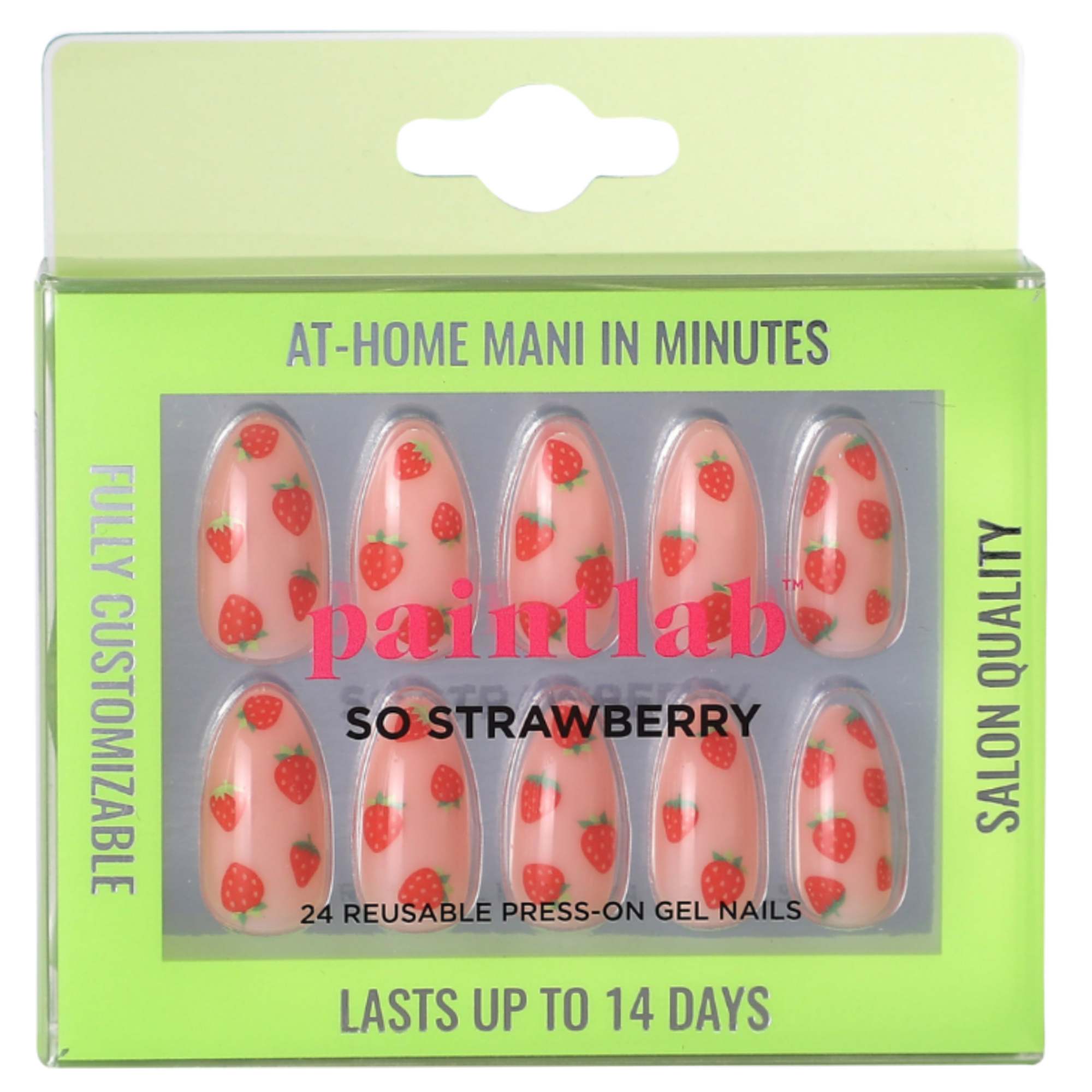 PaintLab - Wholesale Press-On/Fake Nails - PaintLab So Strawberry Press-On Nails2