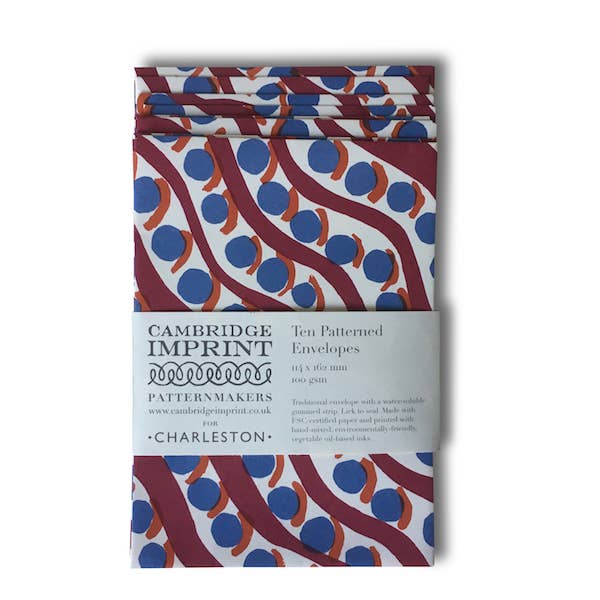 Packet of Ten Patterned Envelopes Charleston Scumble for wholesale by Cambridge Imprint