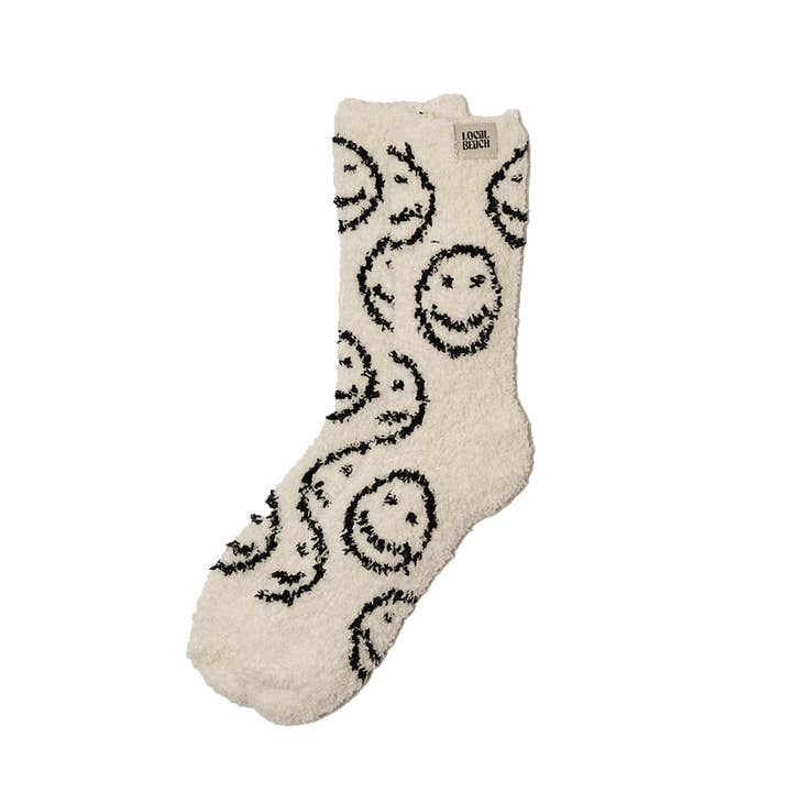 Local Beach - Wholesale Socks - Women's - Smiley Local Beach Cozy Socks