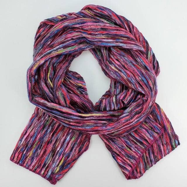 Dana Herbert - Wholesale Scarf - Women's - Multi Colored Knit Oblong Scarf3