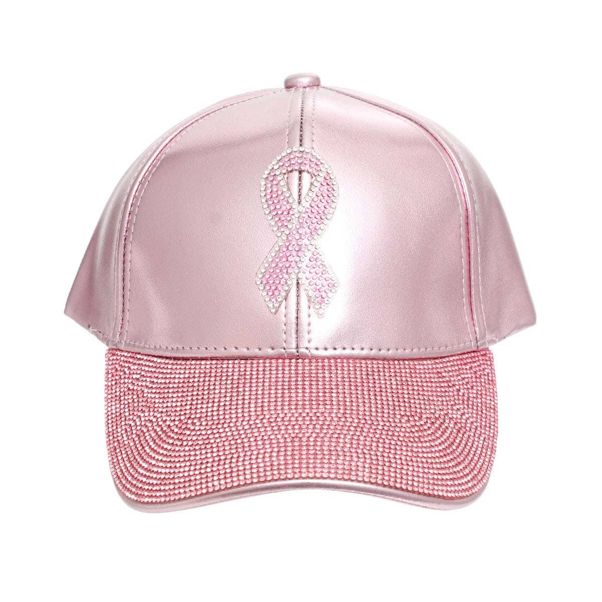 Pink Leather Pink Ribbon Hat for wholesale on Faire1