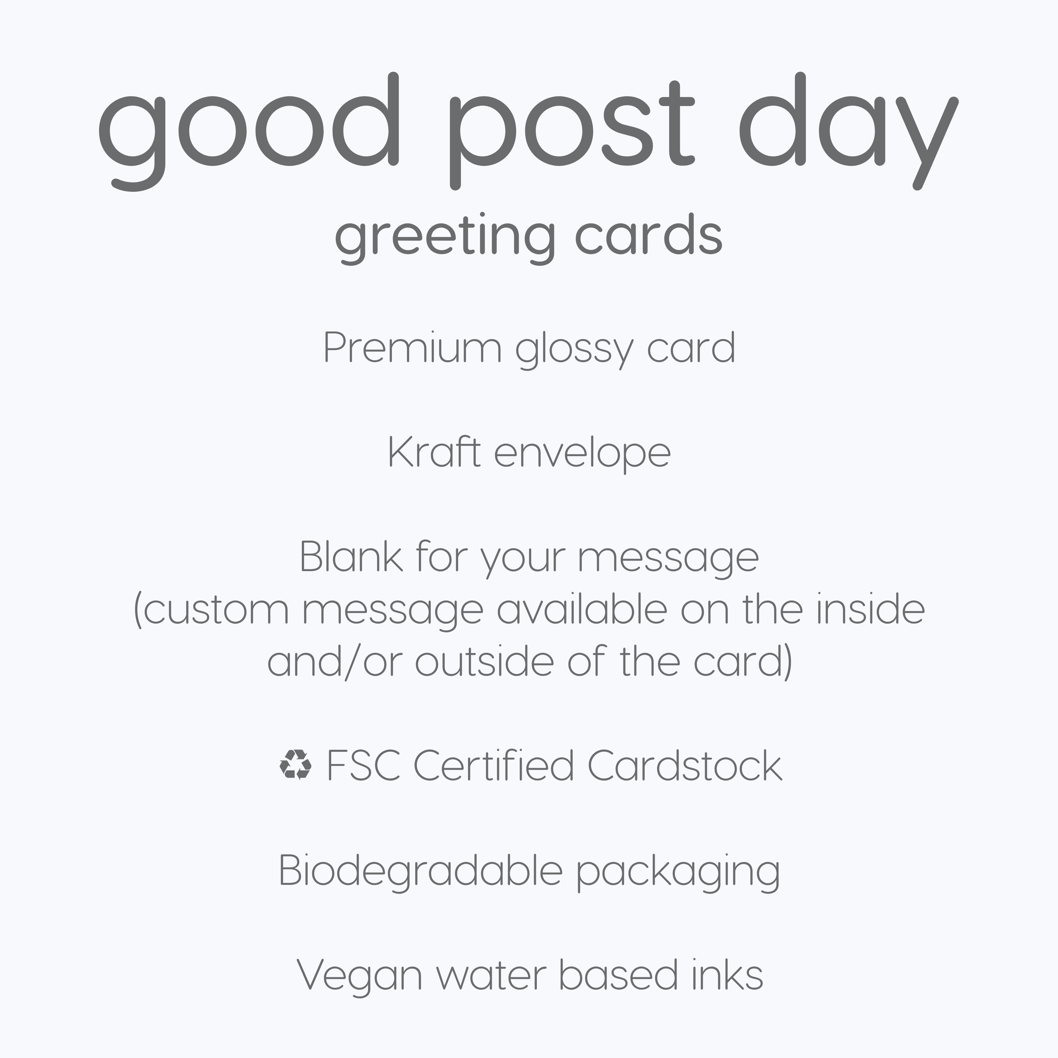 Good Post Day – Cartão de saudação diária por atacado – Cartão da Loja de Flores Spring Time2