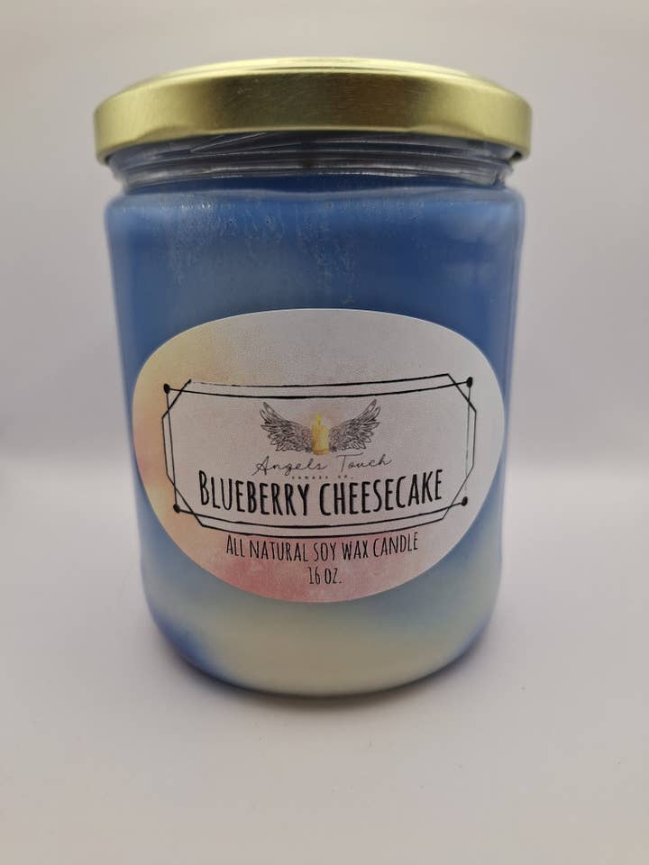 Blueberry Cheesecake for wholesale by Angels Touch Candle Co.