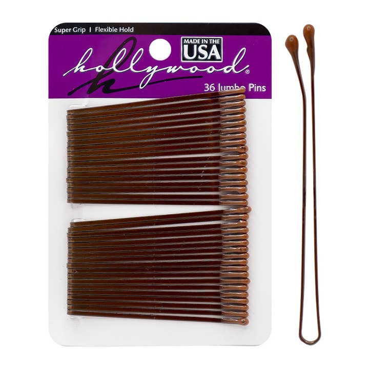 PINEAPPLE Beauty - Wholesale Bobby Pin - Women's - Hollywood H330BR Bronze Jumbo 36 pcs Pins - 12set1