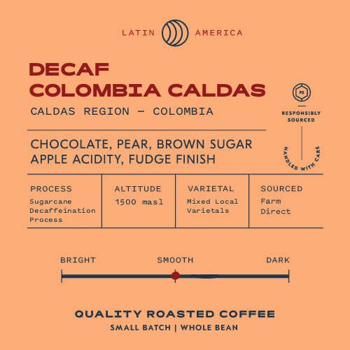 Decaf Colombia Caldas, 5lb for wholesale by Penstock Coffee Roasters