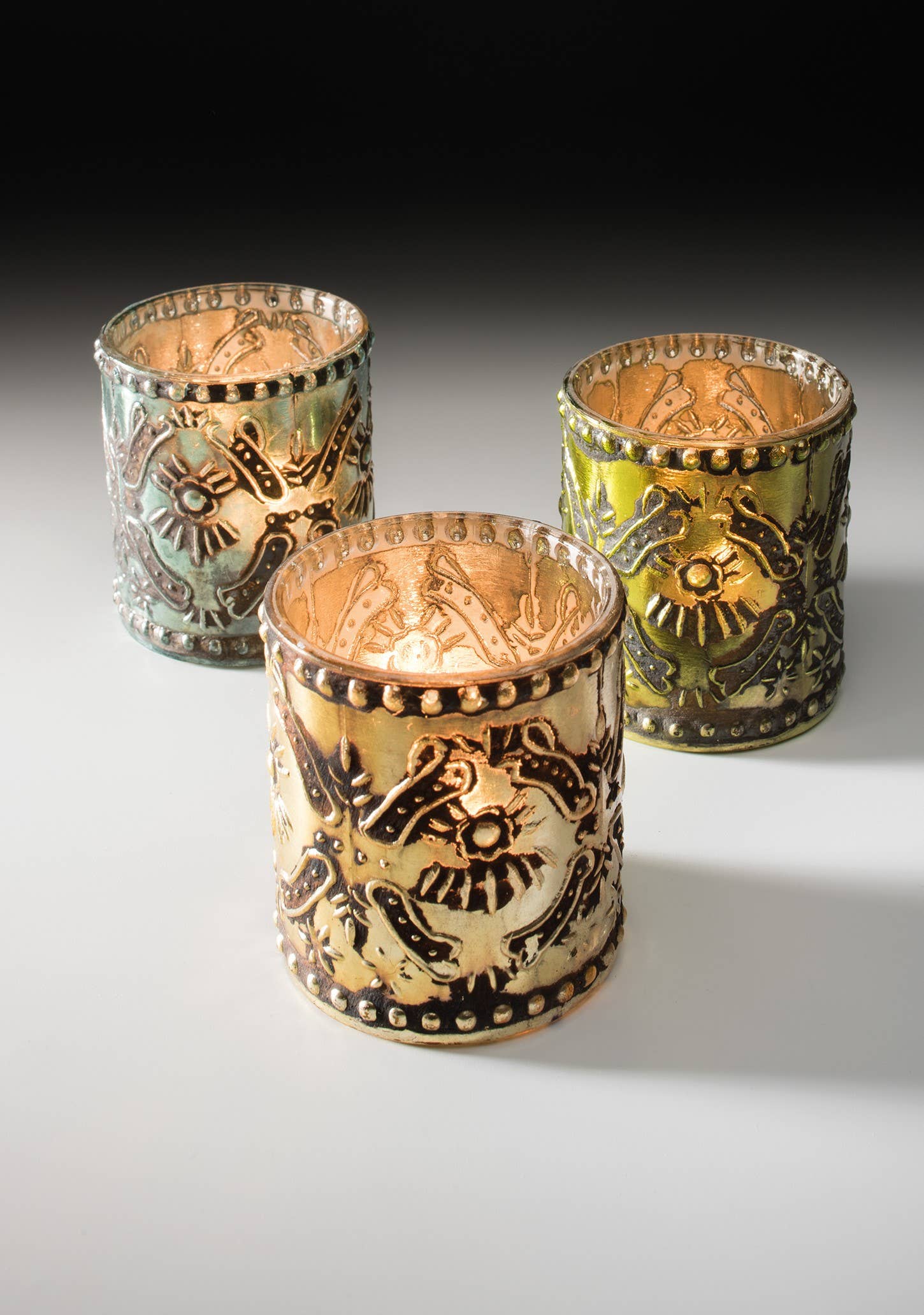 Namaste – wholesale Candle holder – Glass Votive Holder With Beaded Border0